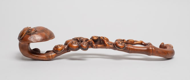 Chinese Boxwood Sculpture of Ruyi