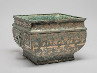 Chinese Export Bronze Pot