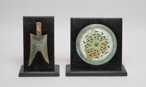Two Collectible Chinese Export Bronze Sculptures