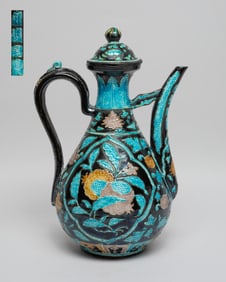 Chinese Fahua Type Porcelain Pot