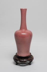 Chinese Red Glazed Porcelain Cabinet Vase