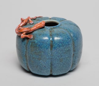 Chinese Flambe Glazed Porcelain Water Pot