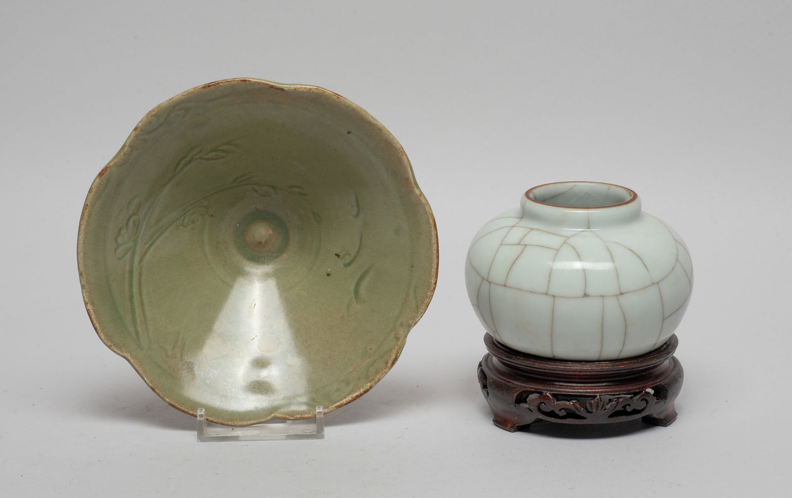 Estate Chinese Porcelain Tea Bowl & Water Pot (1 of 14)