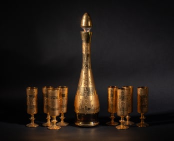 Bohemia Type Gilt Glass Wares