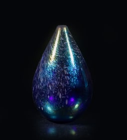 Vintage Signed Art Glass Perfume Bottle