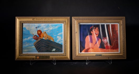 Two Disney Wall Hanging Lithograph