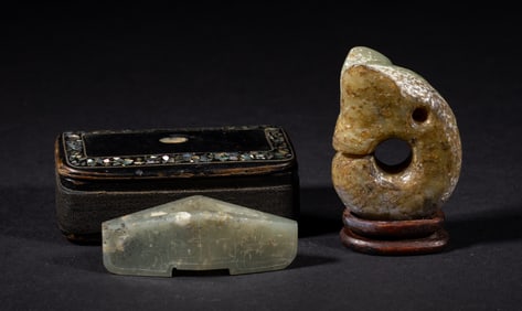 Two Chinese Jade Toggles