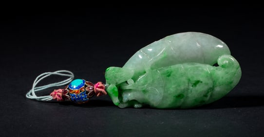Chinese Large Jade Jadeite Pendant