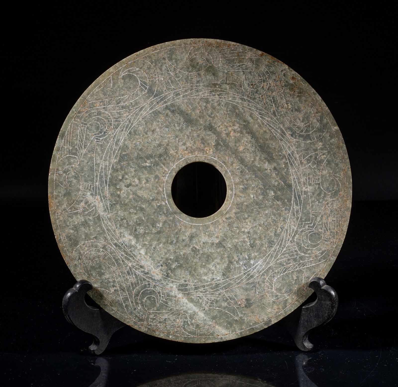 Large Chinese Jade Disc Bi (1 of 11)