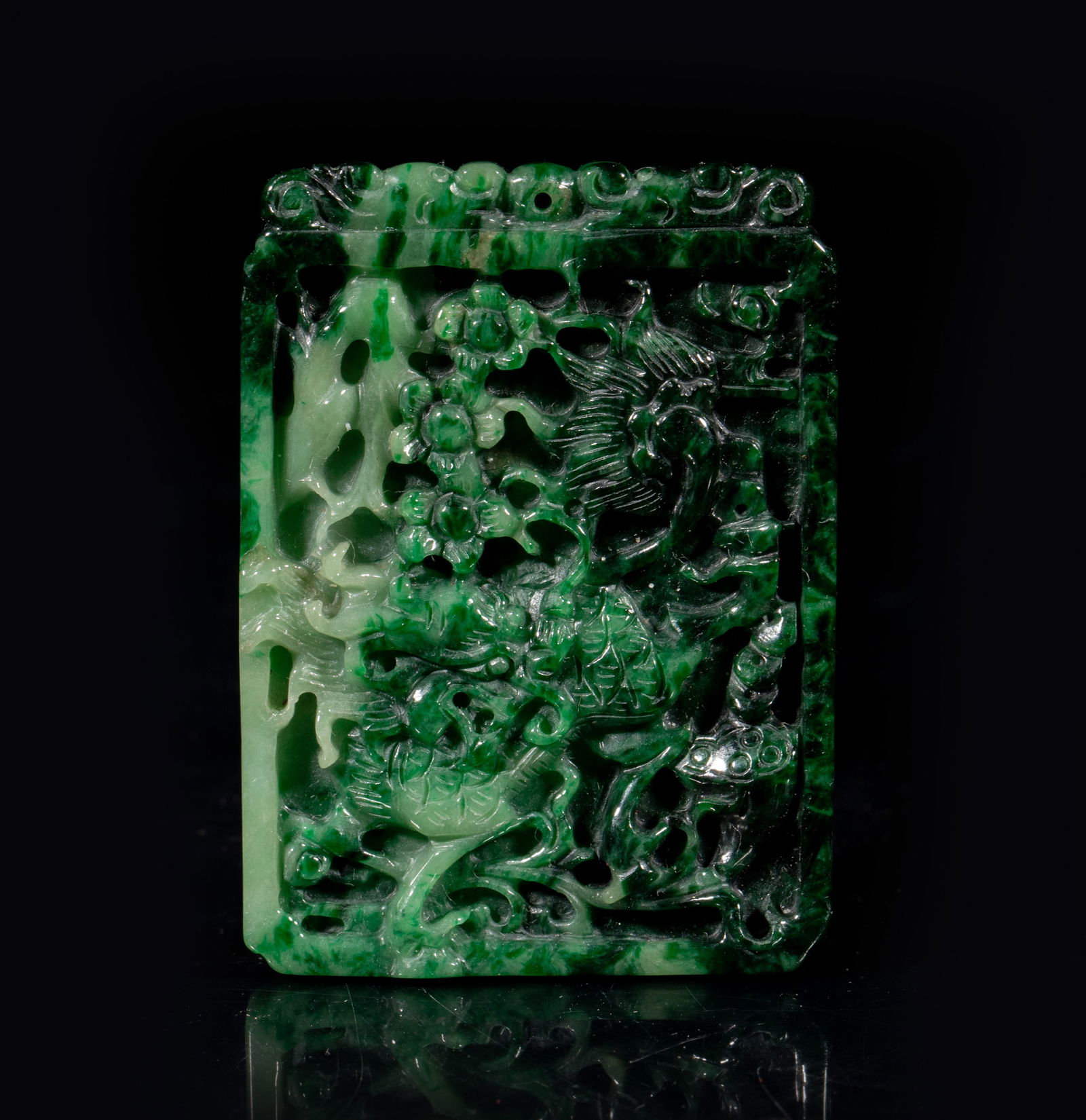 Estate Chinese Jade Jadeite Pendant (1 of 10)