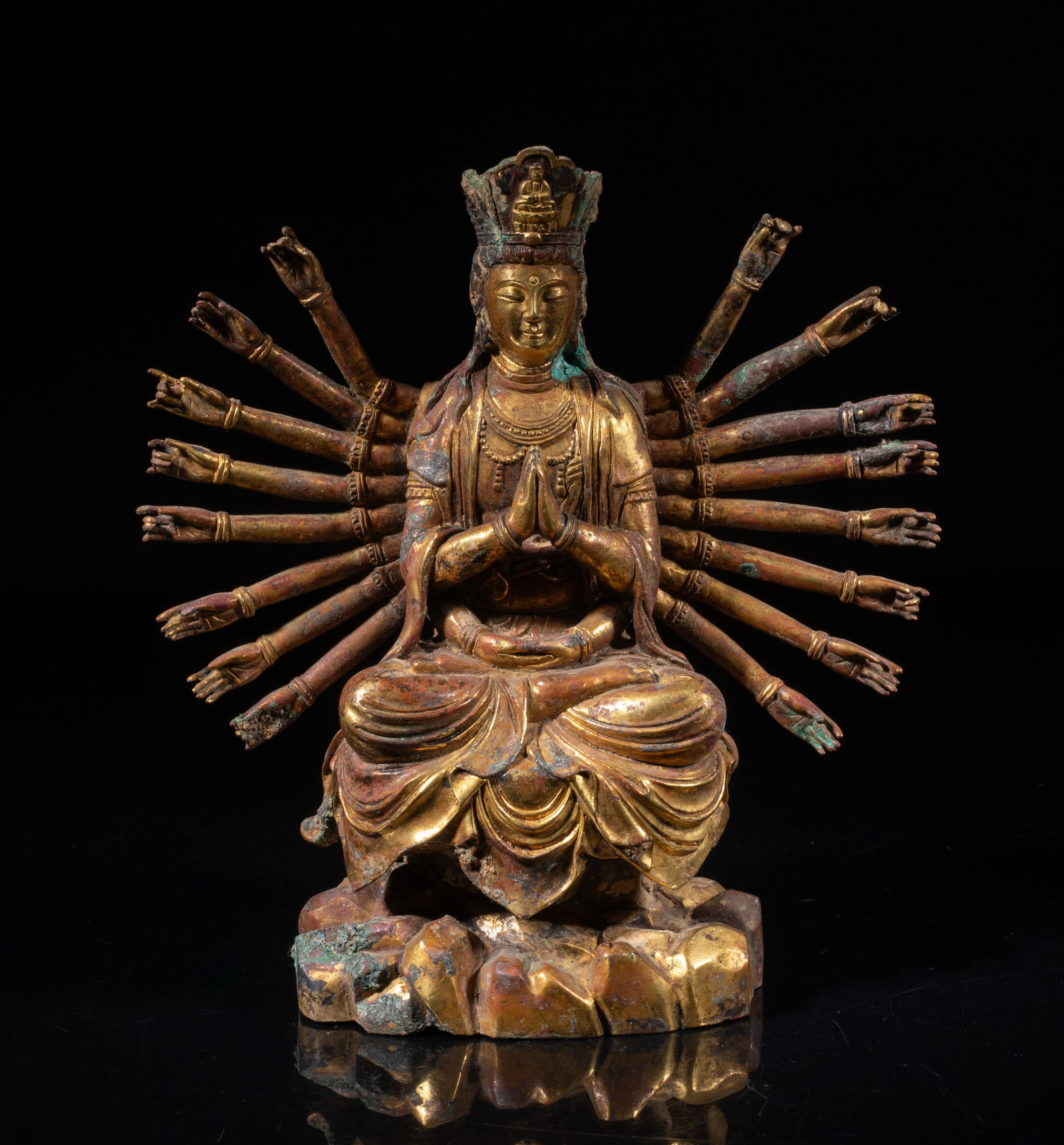 Rare Korean Gilt Bronze Buddha (1 of 13)