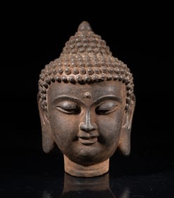 Chinese Metal Buddha Head