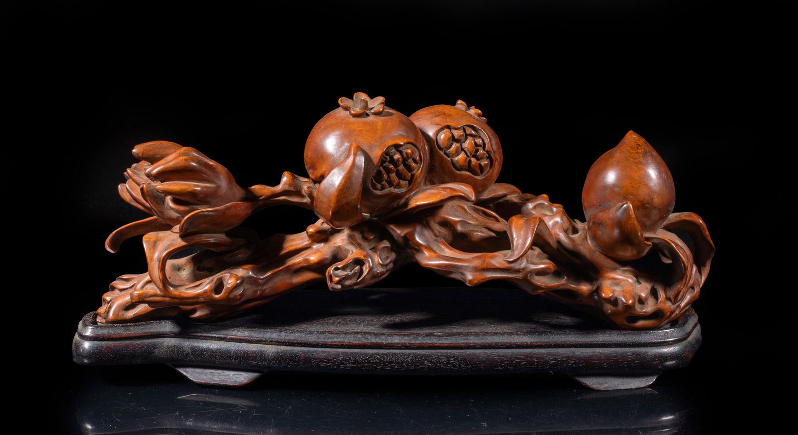 Chinese Boxwood Sculpture/ Brush Stand (1 of 11)