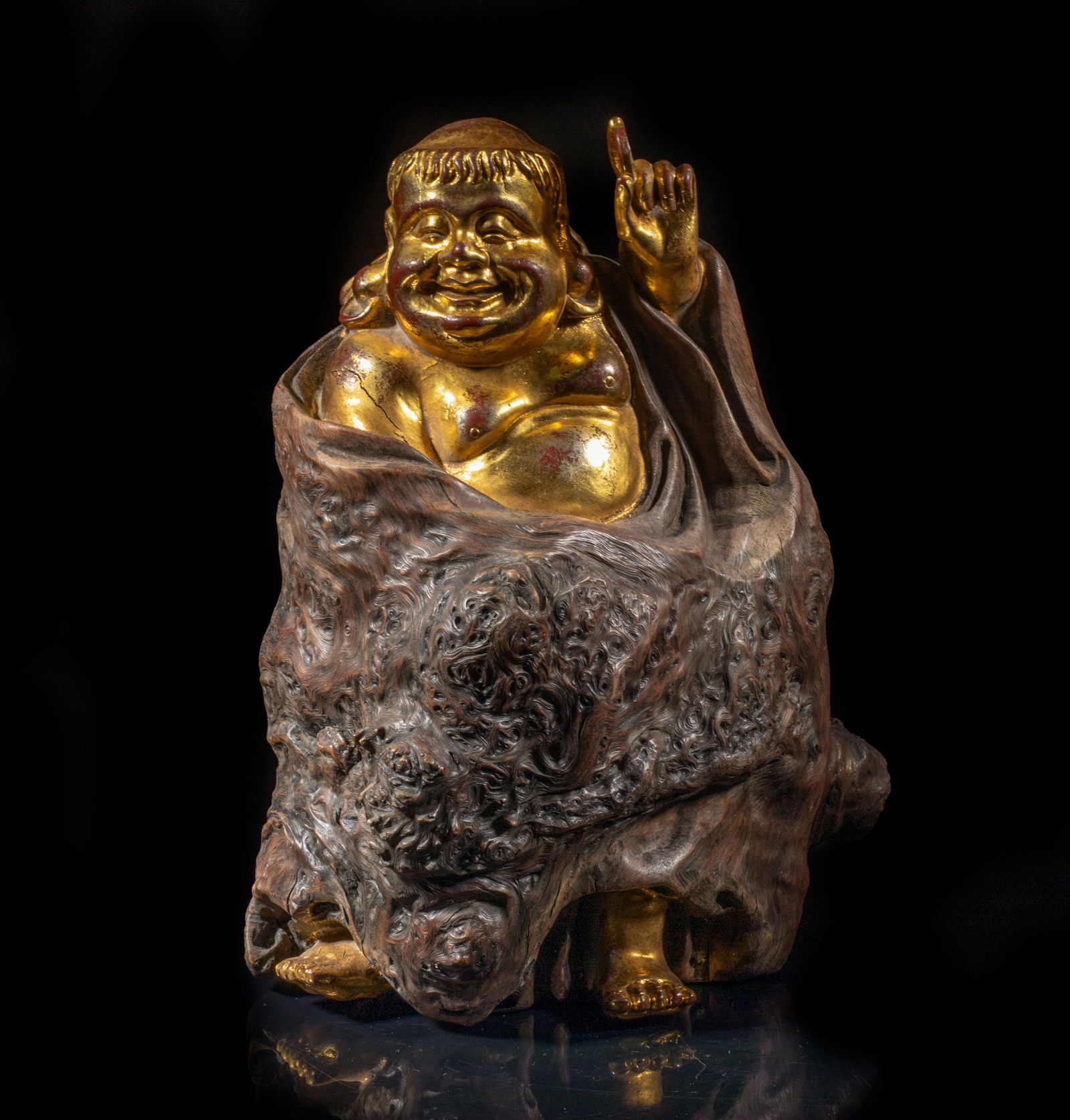 Chinese Ming Type Gilt Wood Sculpture (1 of 13)