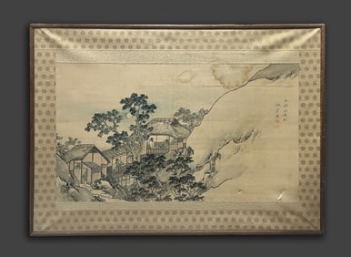 Chinese Watercolor Painting on Silk
