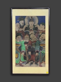 Antique Korean Watercolor Painting