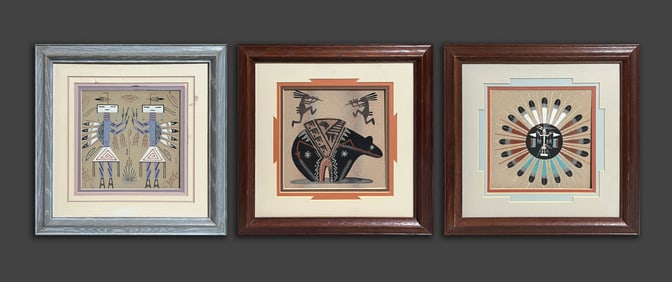 Estate American Indian Sand Paintings