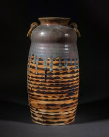 Large Studio Art Hand Thrown Stoneware Vase