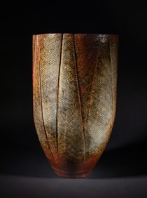Large Studio Art Hand Thrown Stoneware Vase