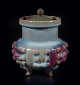 Large Chinese Jun Ware Porcelain Censer
