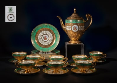 Vintage 24K Gold Filled Porcelain Pieces