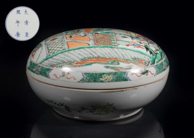 Large Chinese Porcelain Covered Box