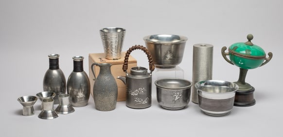 Estate Asian Pewter, Metal Wares