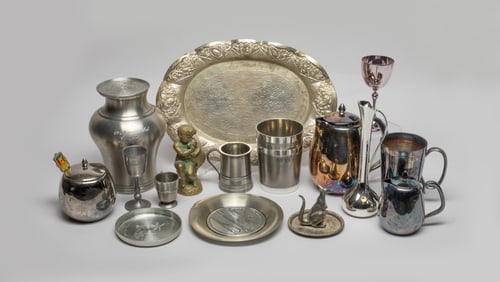 Estate Silver-plated, Pewter, Metal Wares