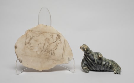 Two American Indian Stone Sculptures