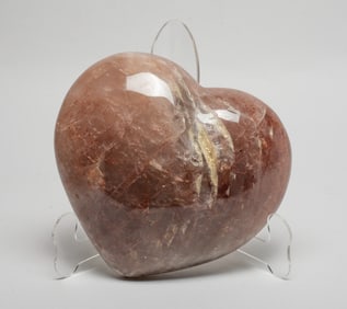 Large Rose Crystal Sculpture