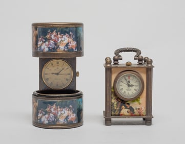 Estate Two Table Clocks