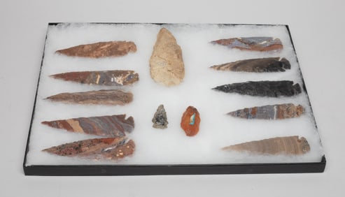 American Indian Type Stone Heads