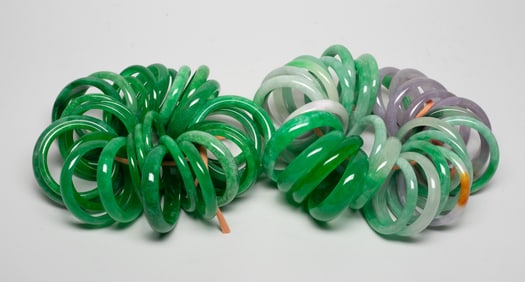 Estate Large Set Chinese Export Bangles