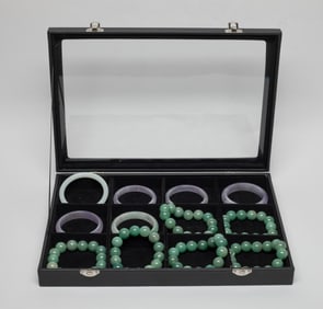 Chinese Export Colored Stone Beads & Bangles