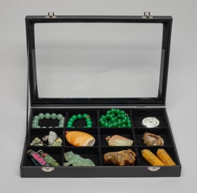 Estate Chinese Beads, Jade, Stone & Decors