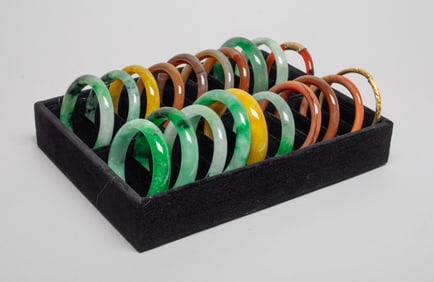 Estate Large Set Chinese Export Bangles