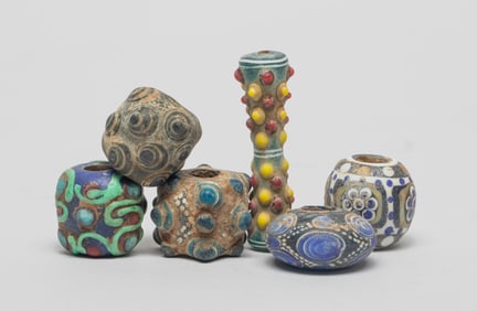 Estate Chinese Glass Beads Collection