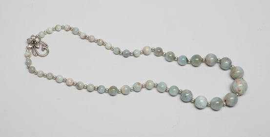 Estate Vintage Aquamarine Necklace
