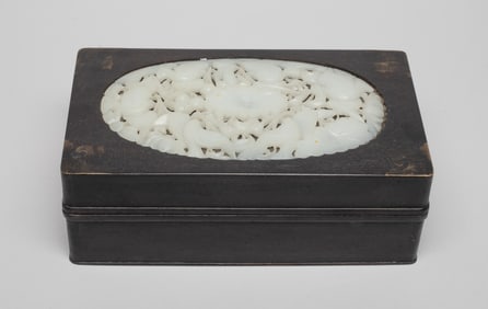 Chinese Export Large Wood Jewelry Box