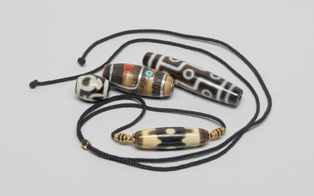 Chinese Export Dzi Beads