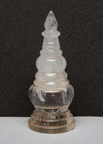Chinese / Asian Rock Crystal Pagoda