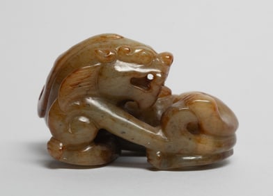 Chinese Russet Jade Table Sculpture