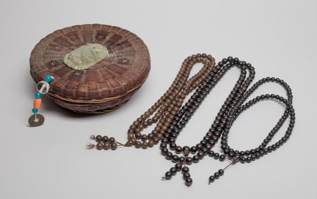 Estate Chinese Agarwood Prayer Beads