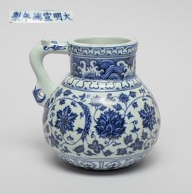 Chinese Temple Used Porcelain Water Pot