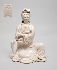 Chinese Export Blanc De Porcelain Kuanyin