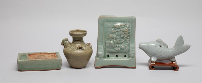 Estate Chinese Export Porcelain Writing Sets