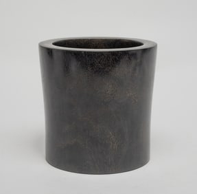 Chinese Export Hard Wood Brush Pot