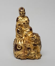 Chinese Ming Type Gilt Wood Buddha