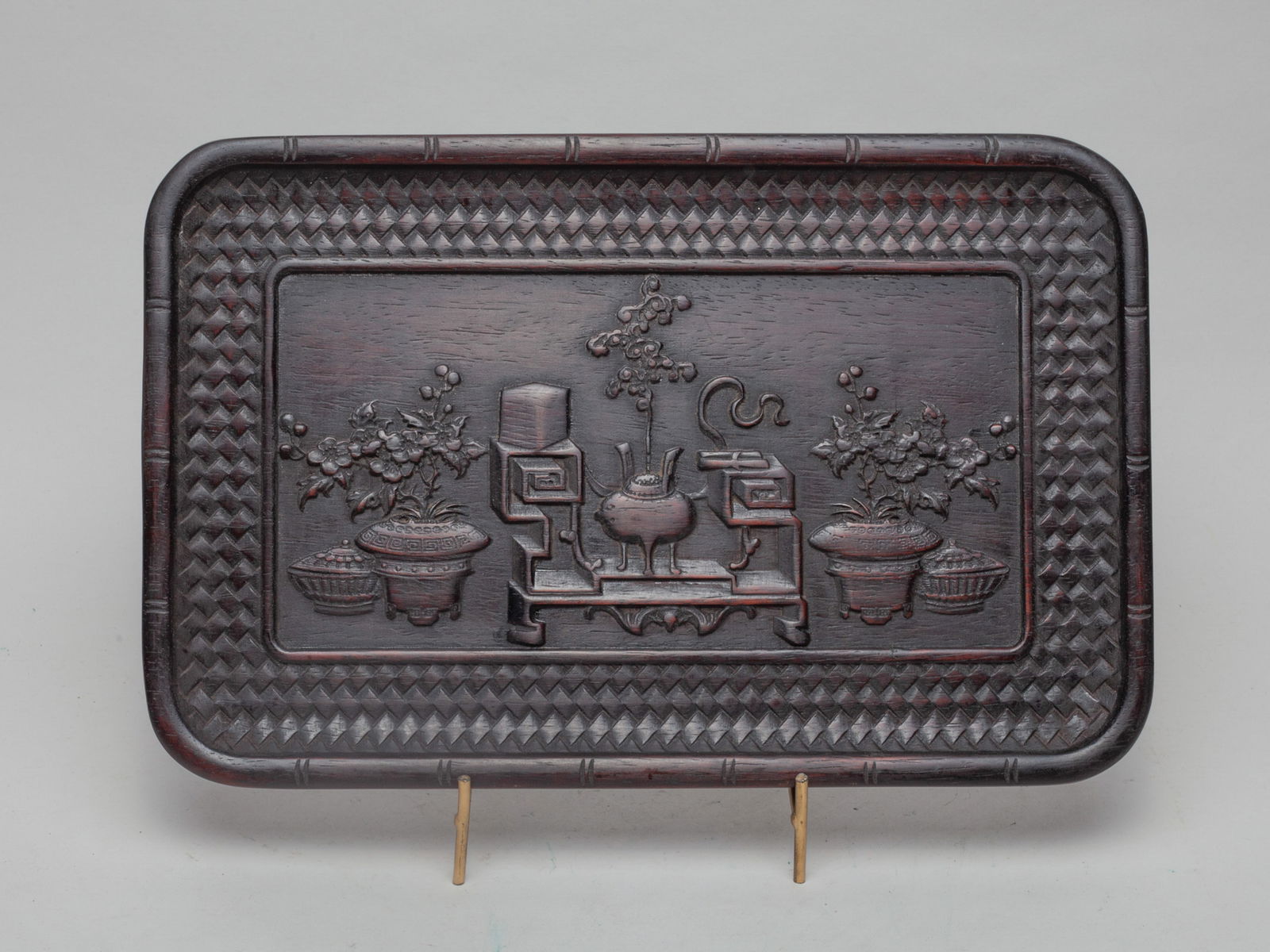 Large Chinese Wood Carved Table Piece (1 of 10)