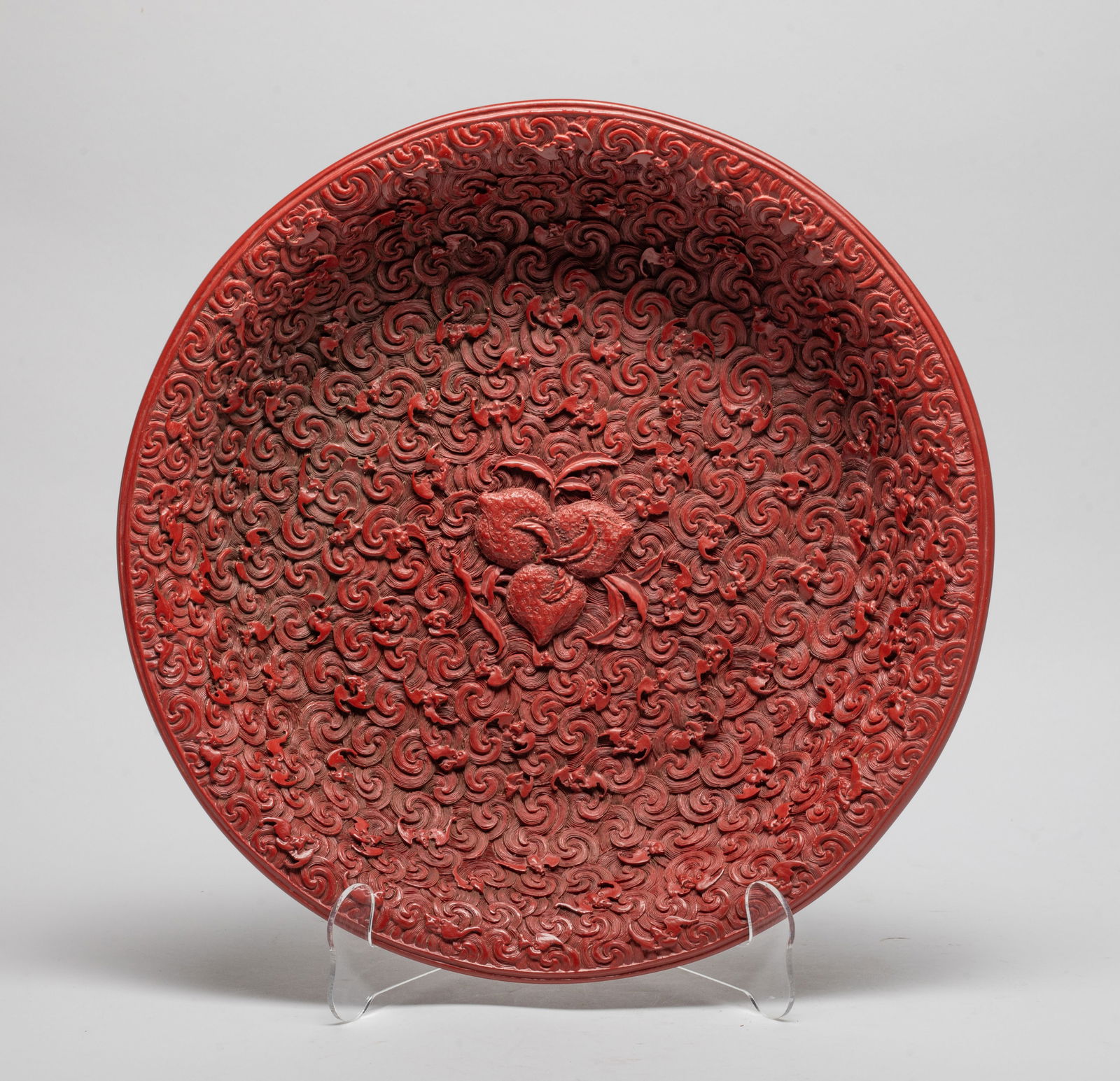 Chinese Export Cinnabar Like Charger (1 of 12)